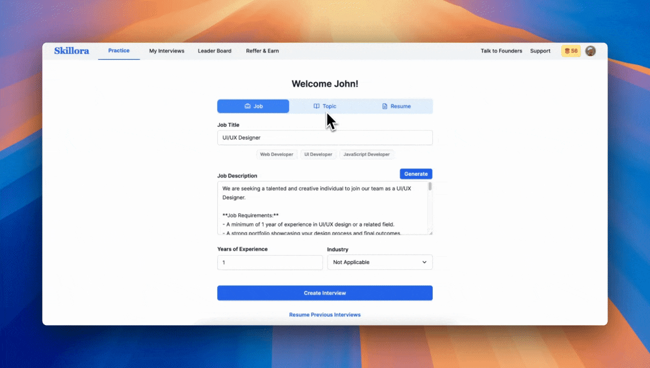 AI Interview Demo